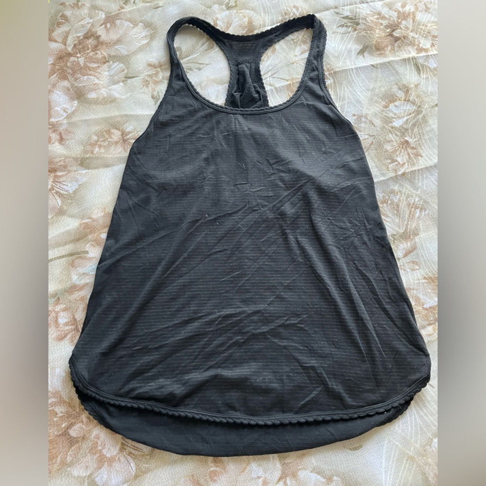 Lululemon Athletica Charcoal Racerback Tank Top